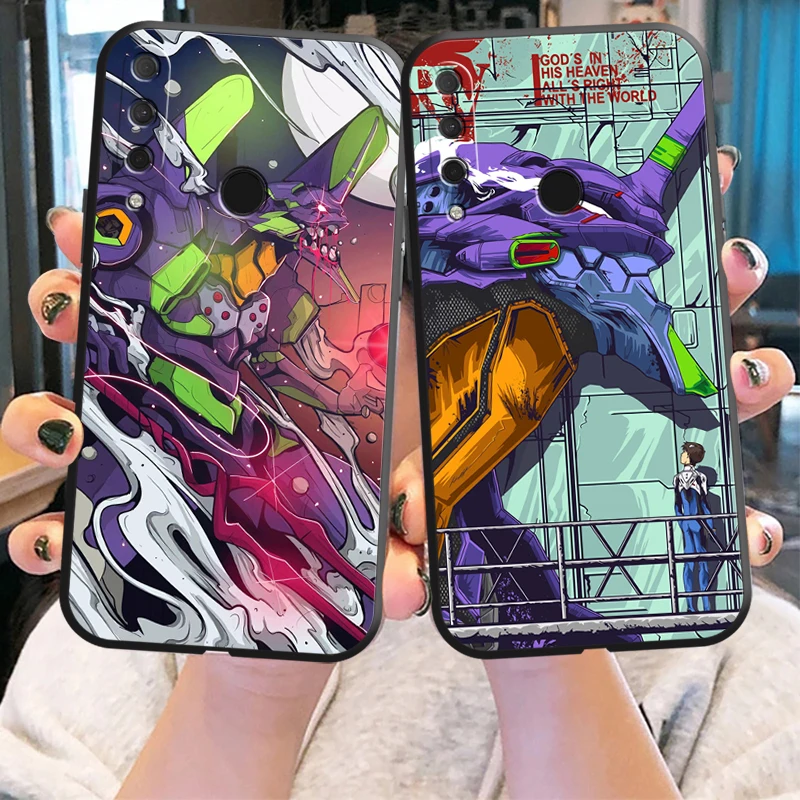 

EVANGELION Anime Phone Case For HUAWEI P20 P30 P40 Lite Pro Plus P20 Lite 2019 P Smart 2020 2019 Z 5G Carcasa Soft Funda TPU