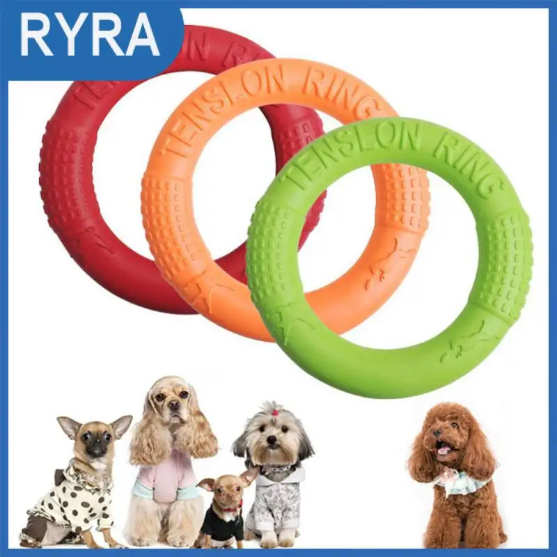

17/27CM Dog Agility Training Toys EVA Ring Dogs Puppy Chew Toys Teeth Cleaning Bite Resistant Interactive Dogs Toy Dog Supplies