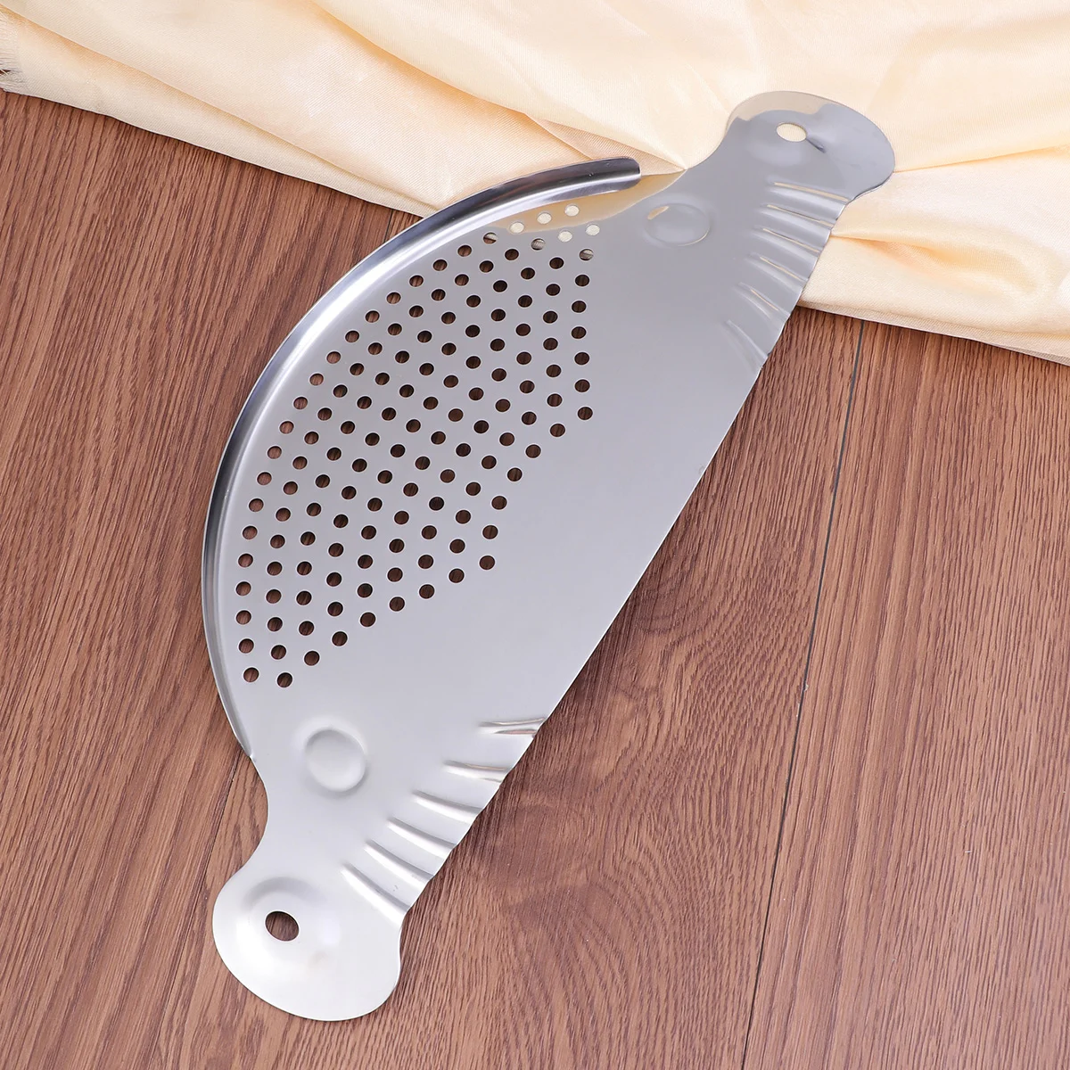 

1 PC Strainer Practical Stainless Steel Spaghetti Draining Tool Pan Drainer Pot Strainer for Home Easy Draining Kitchen