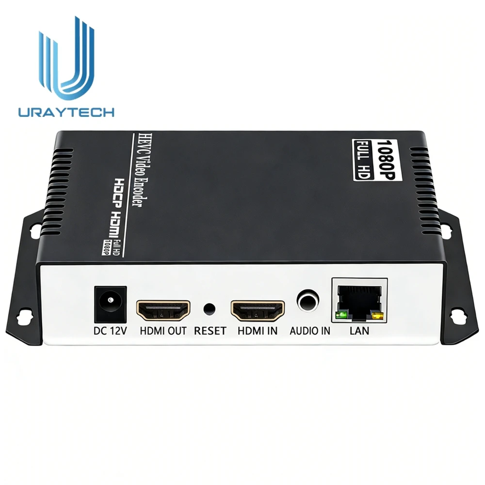 Фото URay MPEG4 HDMI IP-кодер видео и аудио H.264 RTSP RTMP для прямых трансляций (Wowza, YouTube, Facebook) №1