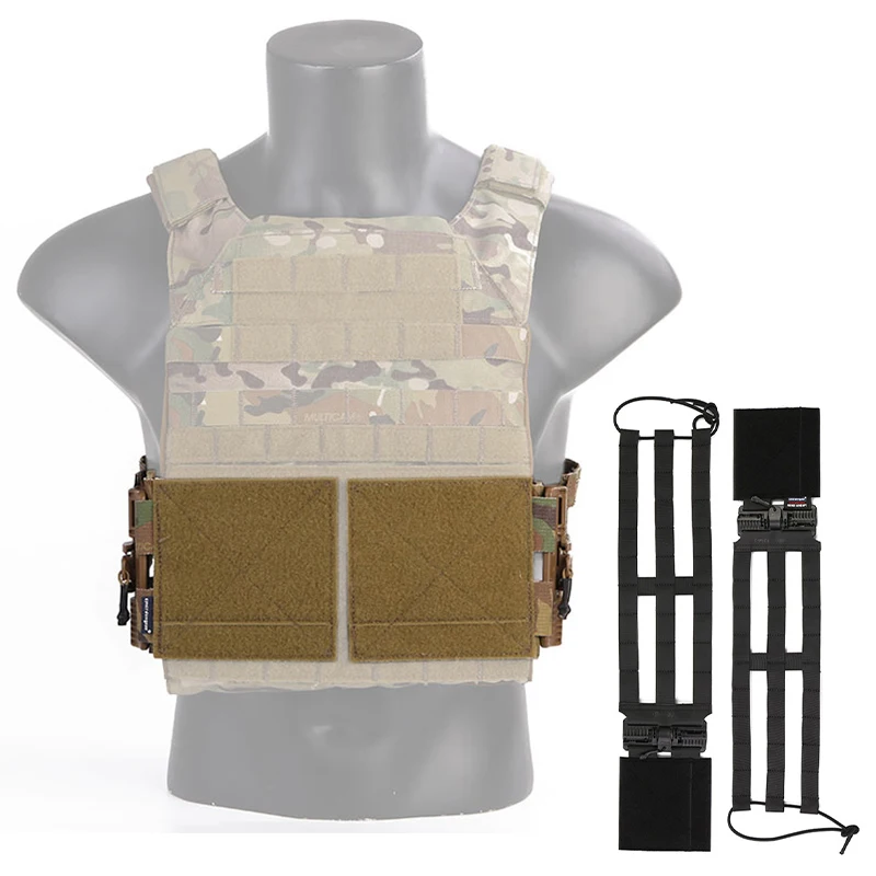 Emersongear Tactical Vest Single Point Mesh Cummerbund ROC Buckle Waist Strap Belly Belt For JPC 419 420 Carrier Airsoft Nylon