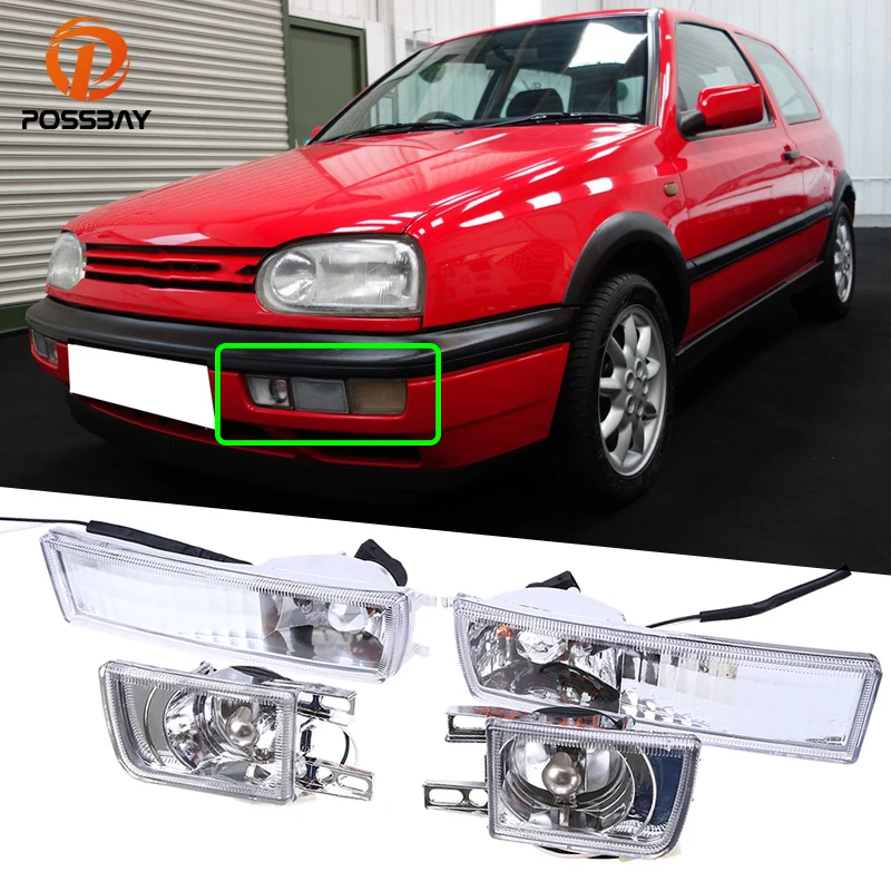 

2 пары автомобильных противотуманных фар, дневные ходовые огни, светильник в сборе для VW Golf Jetta Cabrio 1993 1994 1995 1996 1997 1998