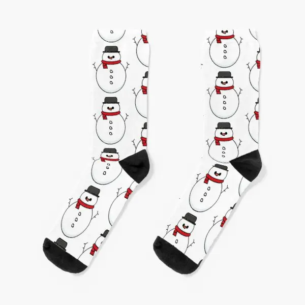 

Snowman Crew Socks Mens Women Comfortable Cotton Short Winter Best Cartoon Breathable Funny Unisex Sports Cute Ladies Pattern