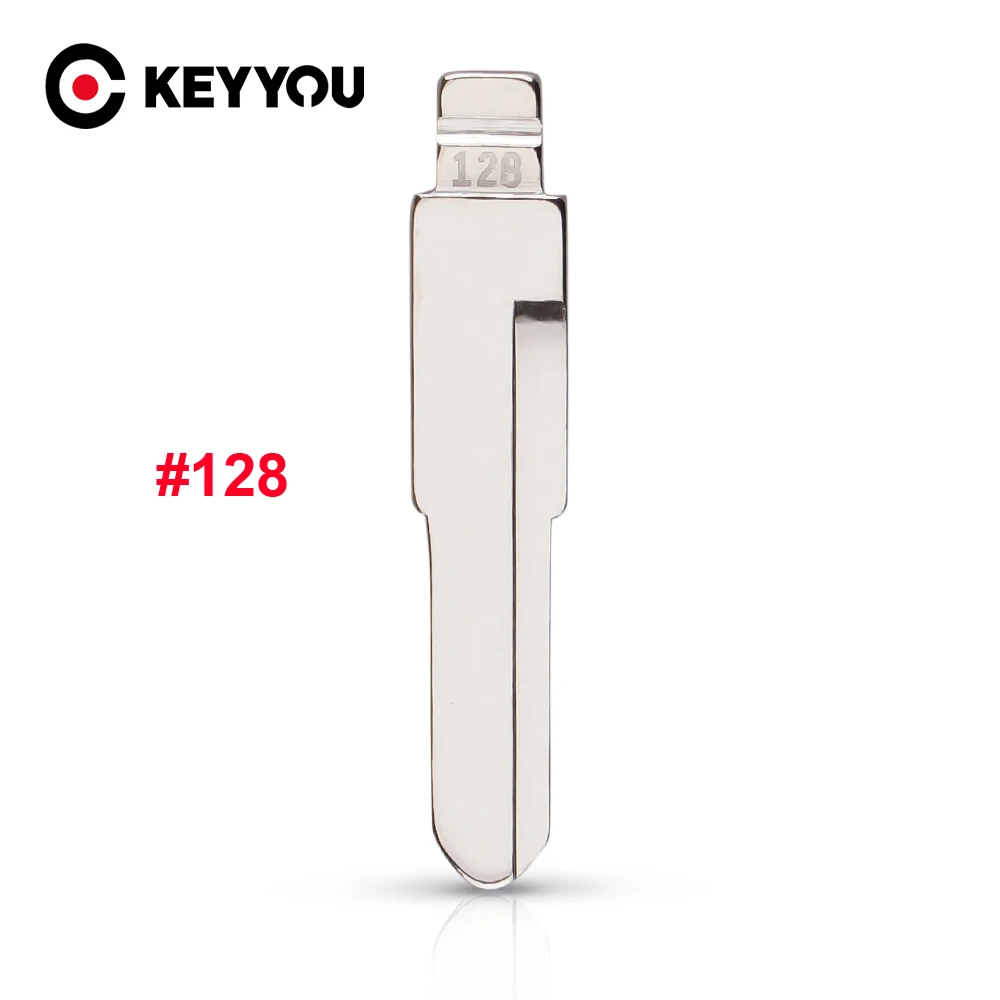 

KEYYOU #128 Blank Uncut Key Blade Flip полотно дистанционного ключа NO. 128 128 #