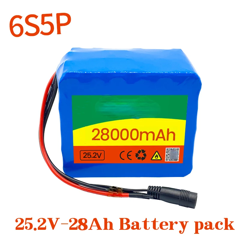 

Super 24V 28ah 6s5p 18650 комплект литий-ионный батарей 25,2 v 28000mah Электрический велосипед мопед/Электрический/фотоэлектрический