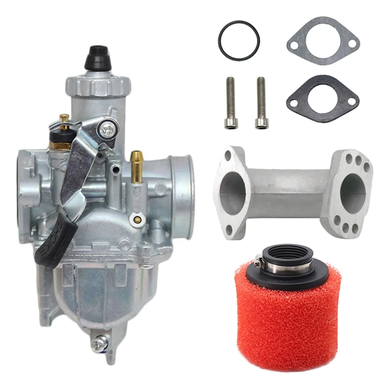 

VM22 26mm Carburetor Kit Compatible with Mikuni Intake Pipe Pit Dirt Bike Go Kart 110cc 125cc 140cc Lifan YX Accessories E8BC