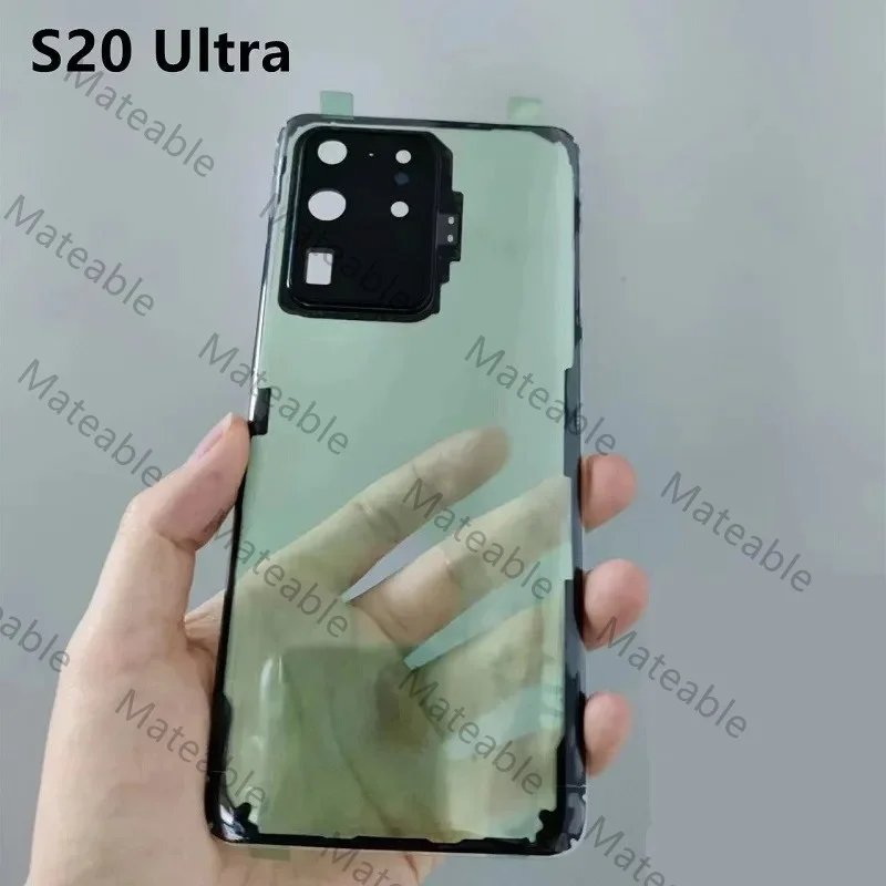Фото Прозрачный задний чехол-крышка для Samsung Galaxy S20 Ultra Plus (G980, G985, G986, G988) с линзой камеры для ремонта №2