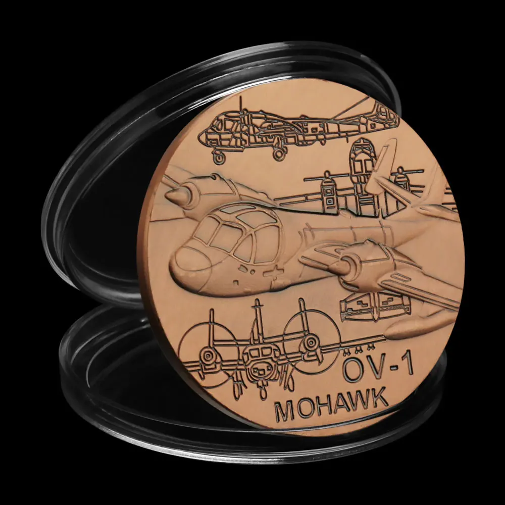 

Оригинальная монета MOHAWK для армии США, коллекционный подарок для любителей военных монет, памятная монета с медным покрытием для США