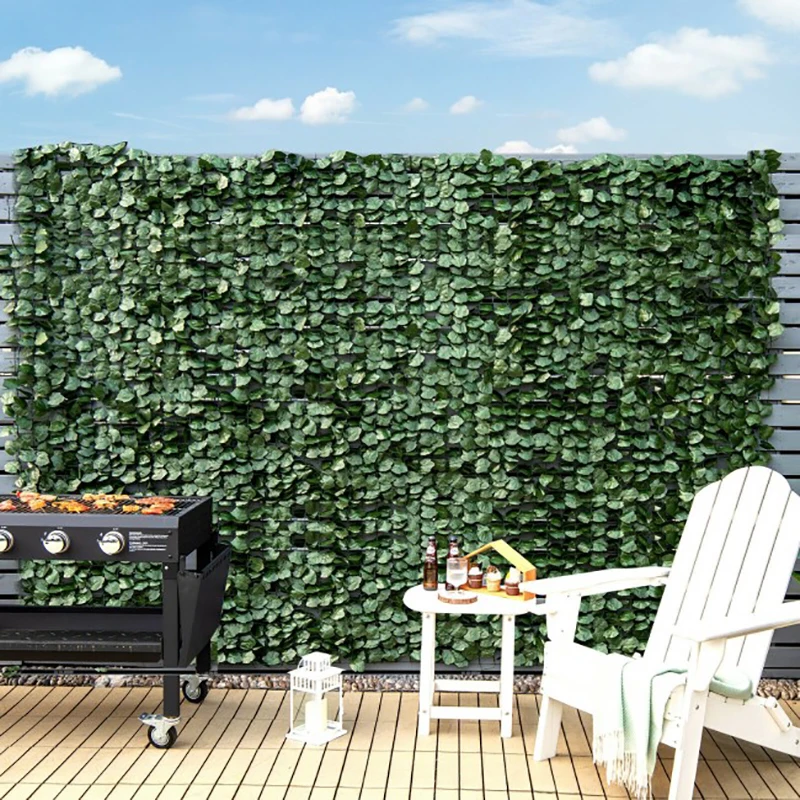 4 Pieces 118 X 39 Inch Artificial Ivy Privacy Fence Screen for Fence Decor Fences Backyard Garden Decoration