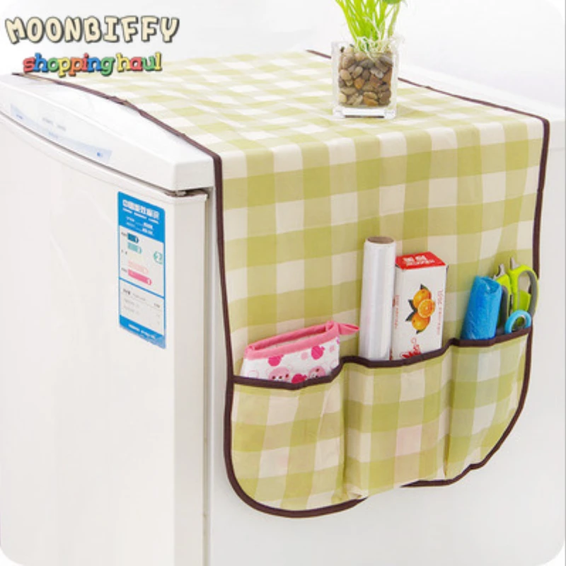 

Geometric Washing Machine Cover Fridge Dust Cover Cotton Linen Refrigerator Organizer Dust Covers Home Cleaning
