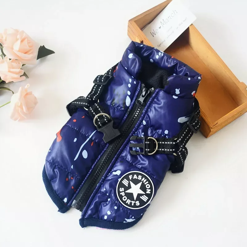 

Winter Pet Dog Jacket Coat Thickening Warm Puppy Dog Clothes With Hood For Chihuahua Poodle Bichon