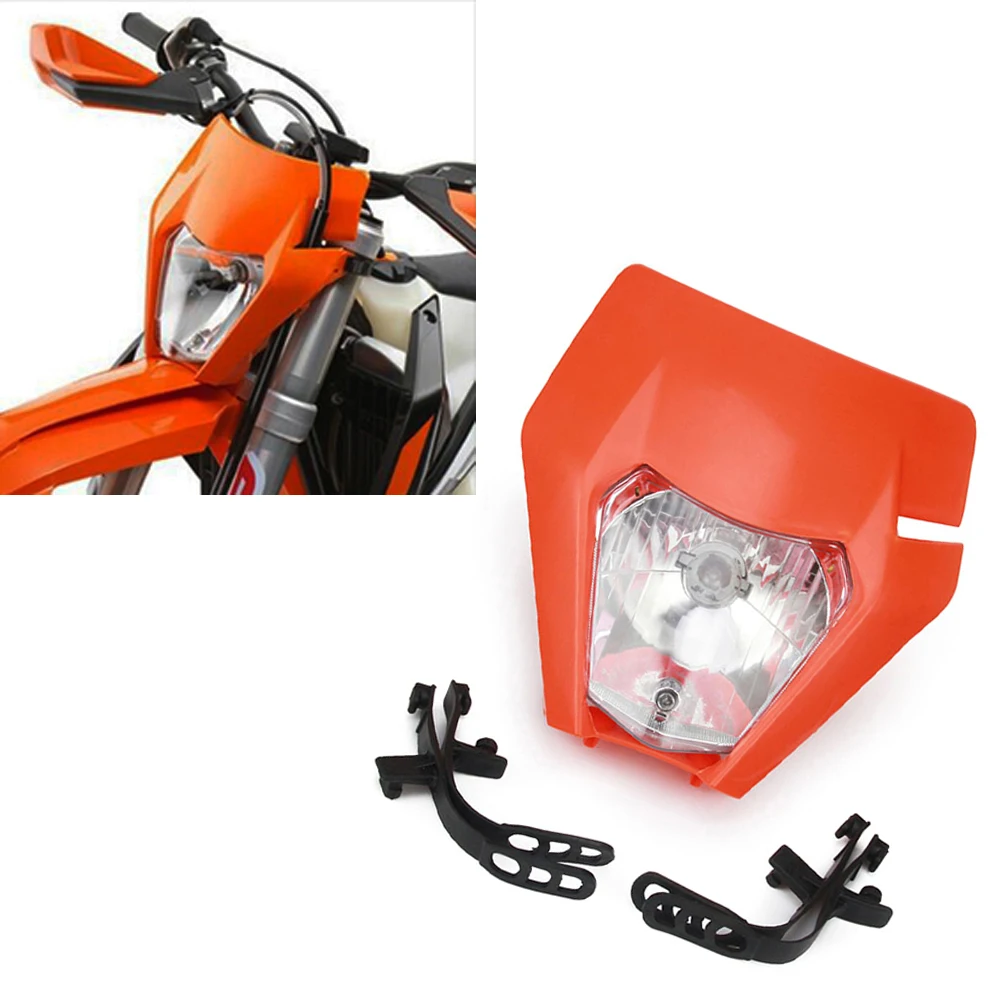 

For KT~M EXC EXCF SXF SX XC XCW XCF XCFW 125 150 250 350 450 530 2017 Motorcycle Supermoto Universal Headlamp Headlight Light