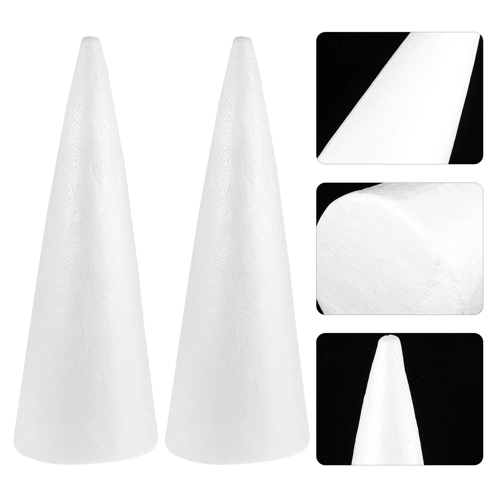 

Foam Cone Christmas Craft Cones Tree Crafts Diy Floral Polystyrene Children White Shaped Tower Shapes Ornament Flower Kids