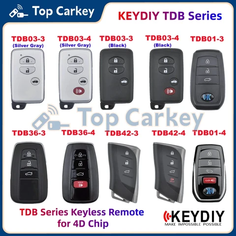 KEYDIY KD TDB Series Бесключевой пульт дистанционного управленияTDB01 TDB03 TDB36 TDB42 для Toyota Camry Corolla Levin Avalon RAV4 для Lexus ES RX LX LS