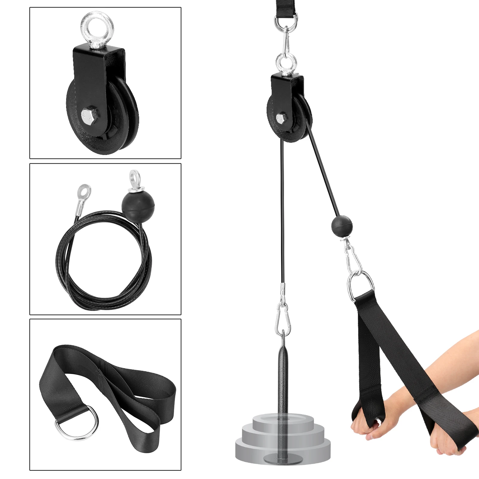 

Fitness DIY Pulley Cable Machine Attach System Loading Pin Lifting Arm Biceps Triceps Blaster Hand Strength Training Equipment