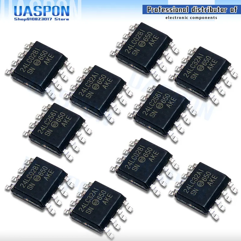10 шт. 24LC256-I/SN SOP-8 24LC256T-I/SN 24LC32-I/SN 24LC02BT-I/SN 24LC02B-I/SN 24LC08B-I/SN 24LC04B-I/SN 24LC64-I/SN 24LC128-I/SN