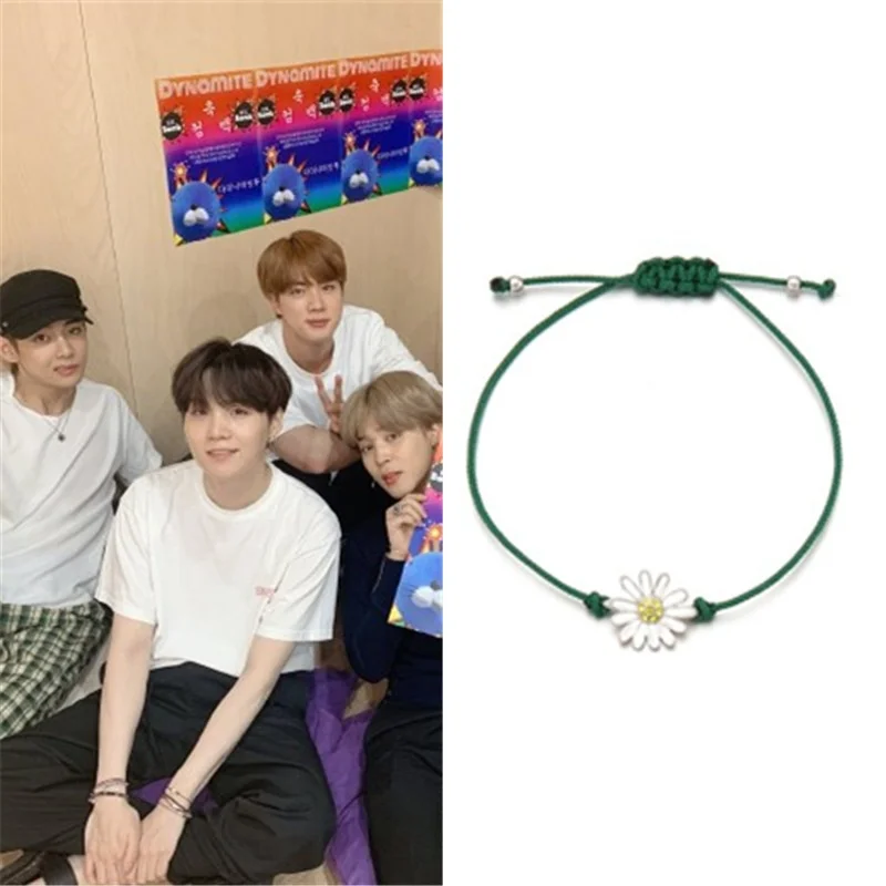 

Оптовая продажа, Kpop Bangtan Boys, новый браслет с маргариткой SUGA, браслет на день рождения, модные ювелирные изделия, коллекция, поклонники, подарк...