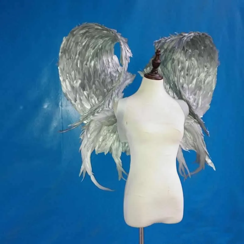 

New Arrival Customize Adults' Large Size Gold Angel Wings High Quality Beautiful Soft Fairy Wings For Model Stage Show Shooting