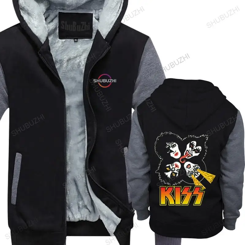 

Kiss End of The Road Tour thick hoodie rock Band loose sweatshirt cotton casual fleece jacket women streetwear coat tops female