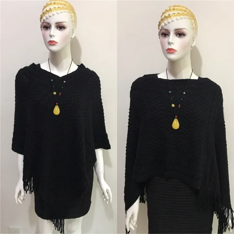Весенне-осенняя шаль пуловер для отдыха женский свитер пальто вязаный Модный