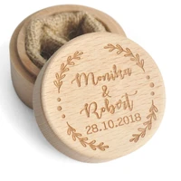 personalized rustic wedding wood ring box holder custom engraved your names and date wedding ring bearer box proposal gift