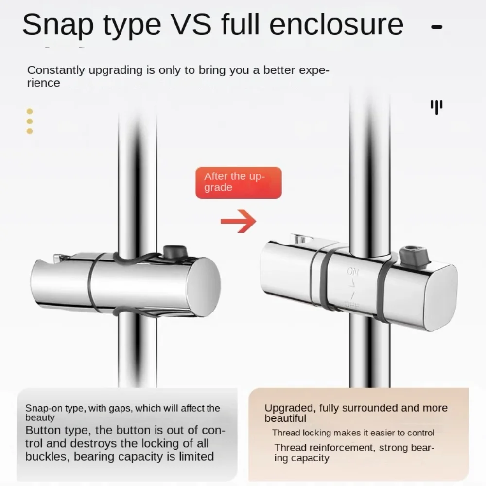 Съемный монтажный подъемный стержень Крепление для душа Регулировка на 360