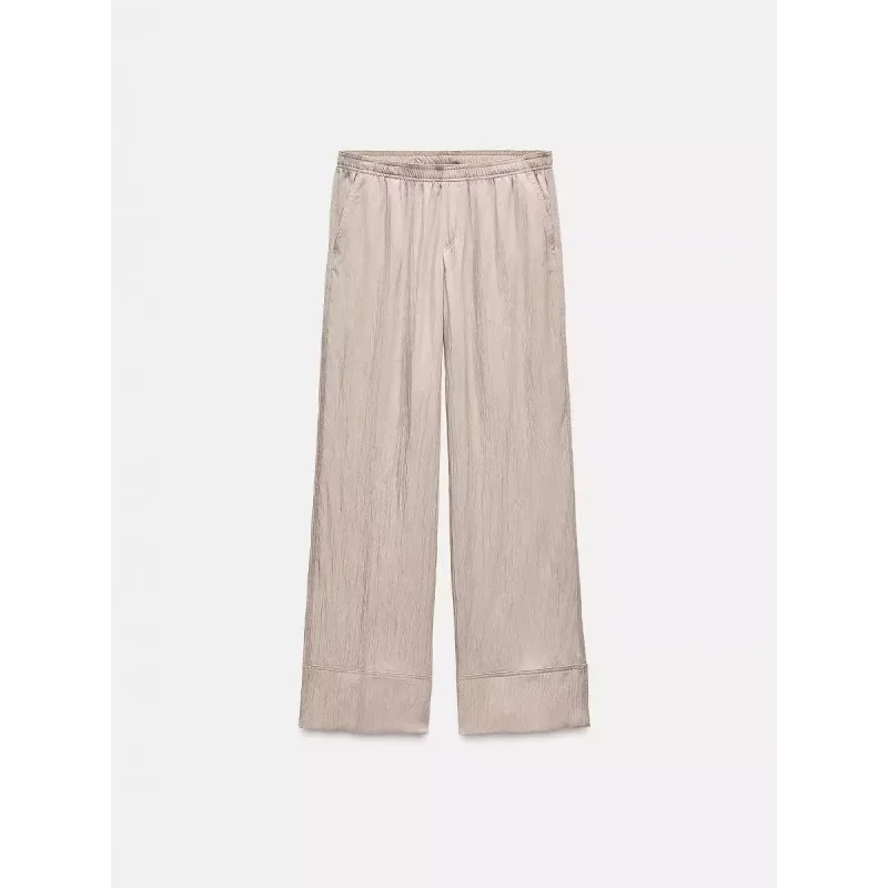 Новая женская одежда рубашка-кимоно шелковая для сна брюки в стиле ZR чулки