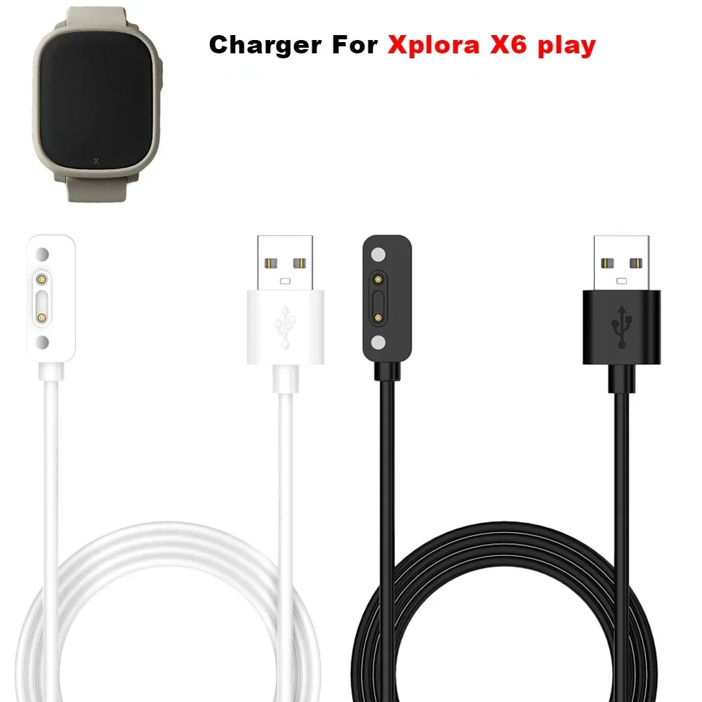 Фото Магнитный USB-кабель для зарядки детских часов Xplora X6 Play X6 pro, зарядное устройство для умных часов, адаптер питания №1