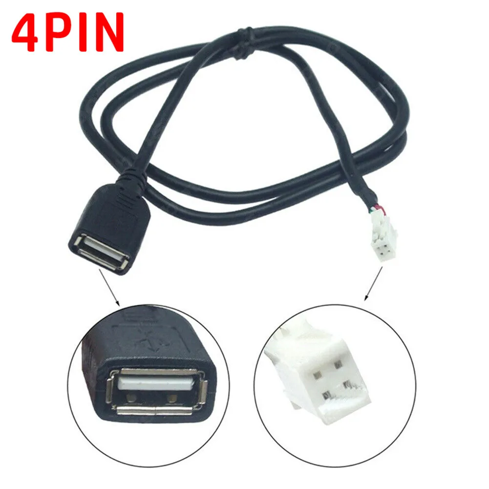 

2 шт., автомобильный удлинитель USB-кабеля, 4 контакта + 6 контактов