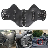 motorcycle universal heat saddle shield deflectors pu leather for harley touring softail dyna sportster xl kawasaki yamaha honda