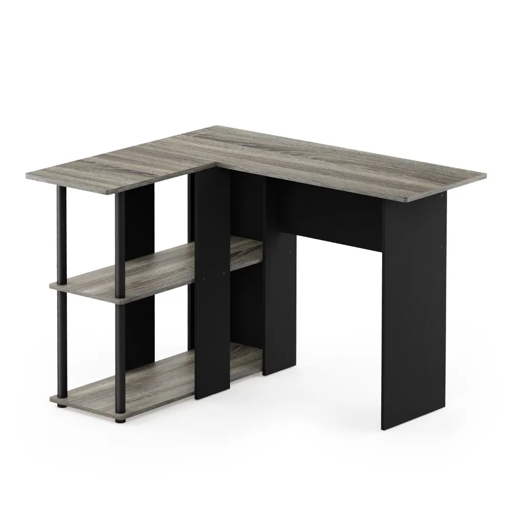 

Abbott L-Shape Writing/Laptop Desk with Bookshelf mesa computador escritorio study desk