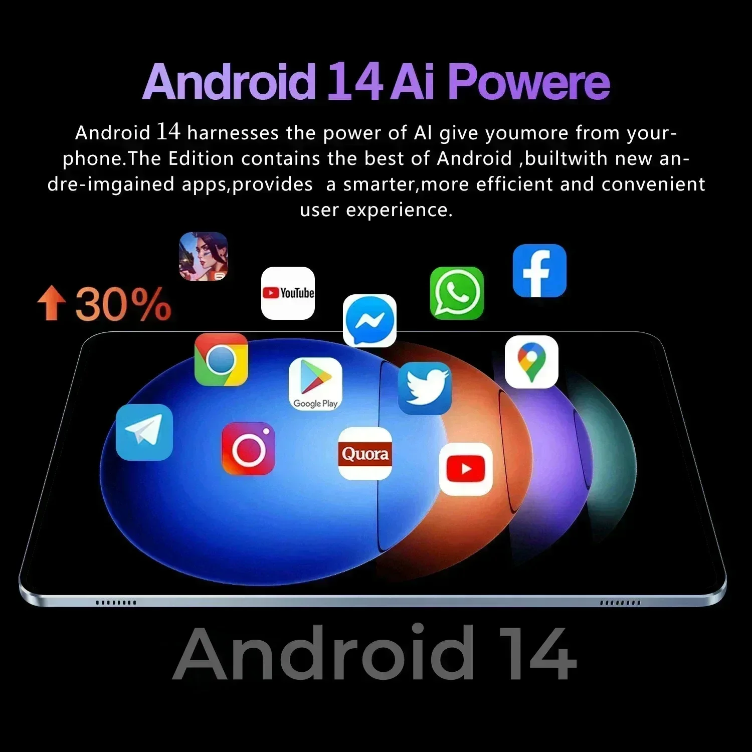 Фото 2025 Новый оригинальный планшетный ПК Global Edition Pad 7S Pro Snapdragon 8gen2 Android 14 HD 4K 22 ГБ + 2 ТБ 5G Tablet Dual SIM WIFI №5