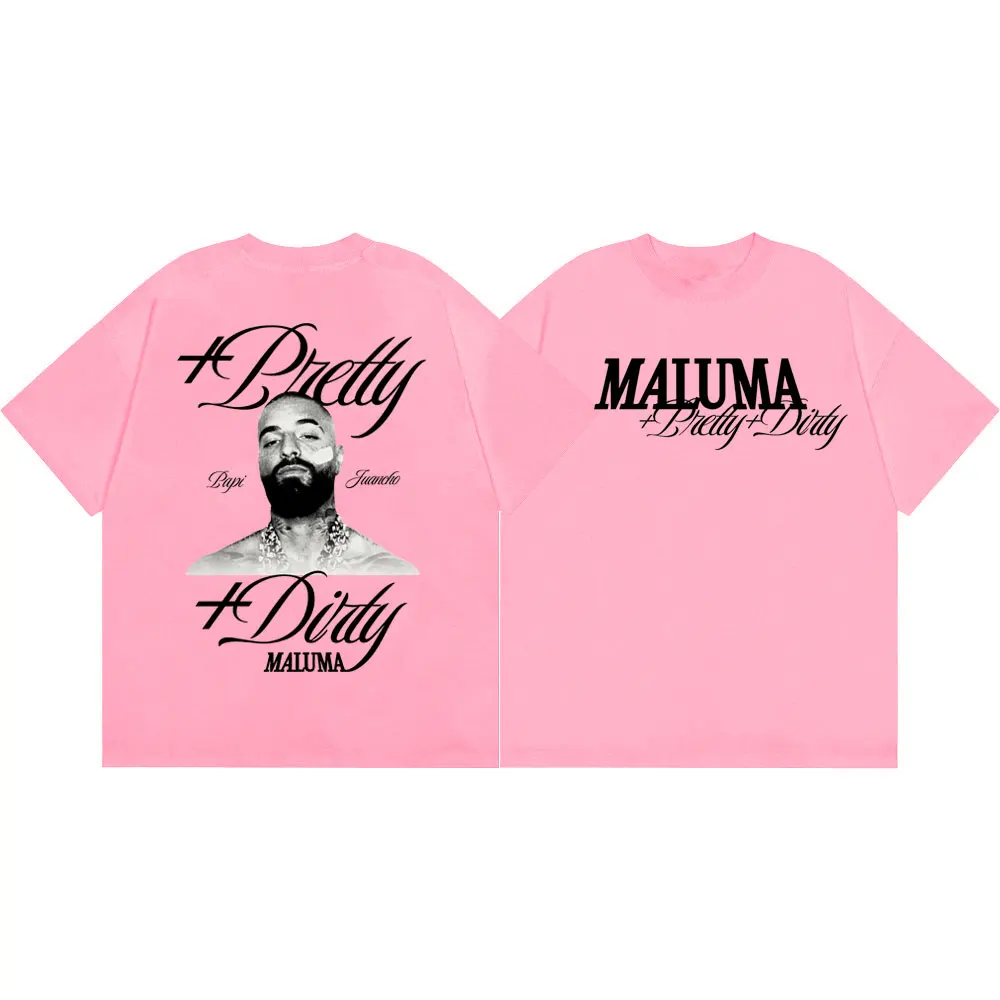 Футболки с графическим принтом Rapper Maluma для мужчин и женщин, модные винтажные футболки в стиле хип-хоп с короткими рукавами, летняя модная повседневная футболка из 100% хлопка (art.: 3920dbb2a526b) - 3920dbb2a526b