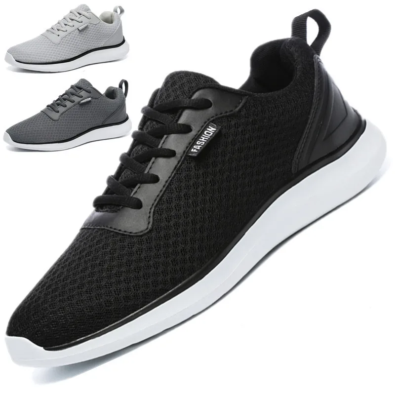 

Мужские сетчатые кроссовки, дышащая сетчатая обувь для бега, спорта, досуга, Студенческая модная обувь, весна