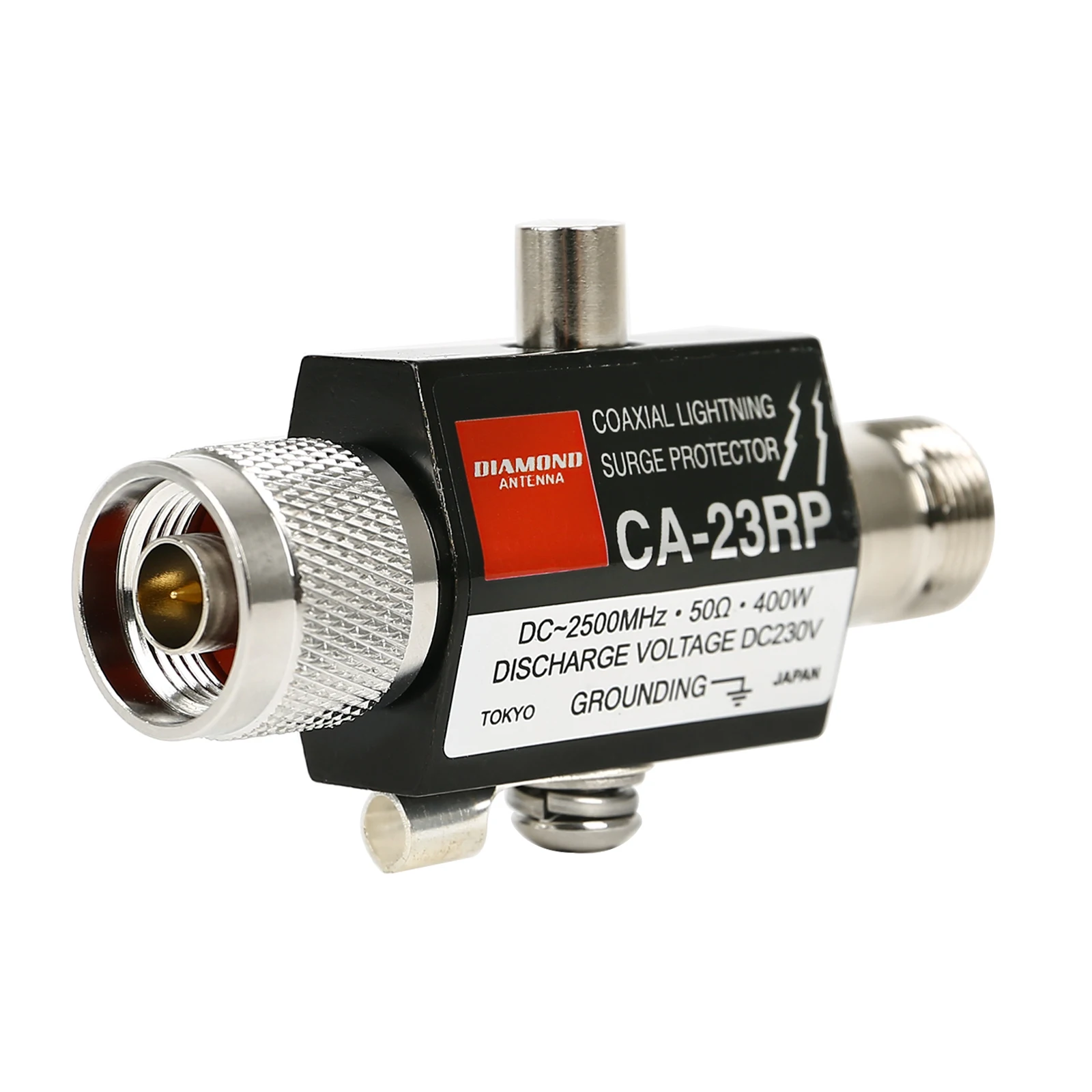 

Lightnings Arrestor N Male Plug To N Female Coaxial 0-2.5GHZ 400W CA-23RP 50ohm DC-2500MHz N Connector 400W Protector Arrester