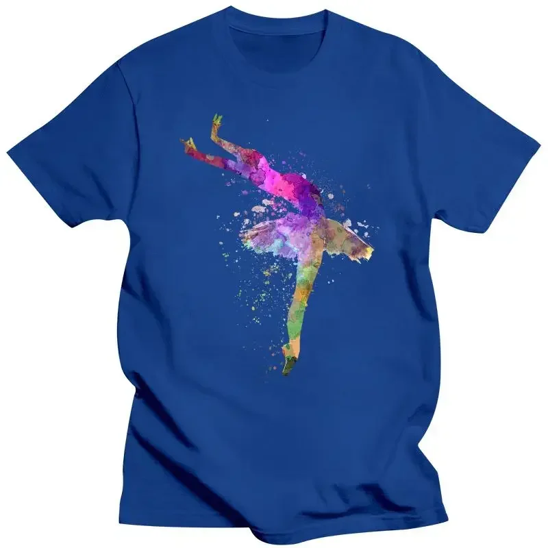 Футболка мужская для танцев балерины модная рубашка с художественным принтом