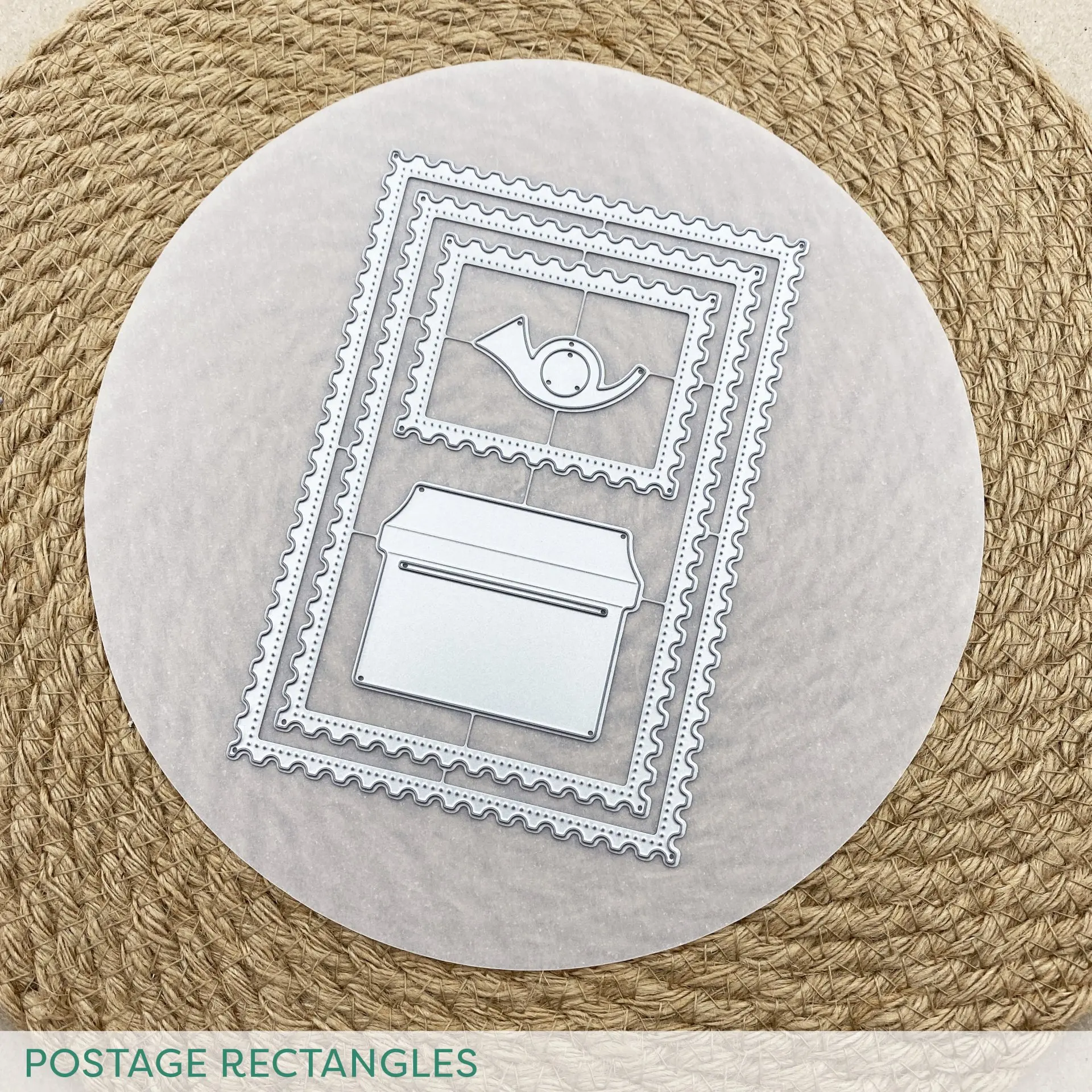 

Postage Rectangles New Arrival 2023 Metal Cutting Dies Diy Molds Scrapbooking Paper Making Cuts Crafts Template Handmade Card