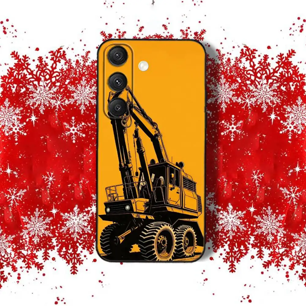 Фото Чехол Caterpillares Cool T-TruckS для Samsung S22, S24, S25, S23, S20, S30, S21, Ultra, 4G, Plus,5G,Fe, Lite черный чехол с принтом по всей поверхности №3