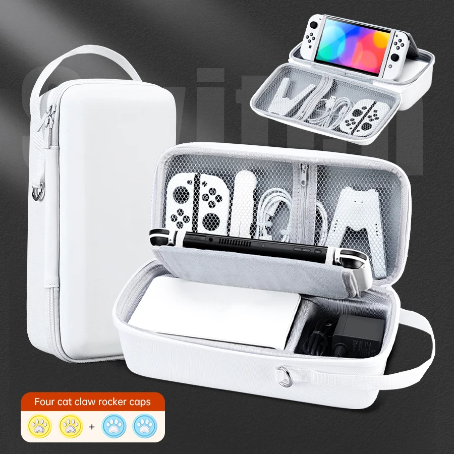 Яркая клетчатая сумка Switcholed большой вместимости для Nintendo Switch Lite OLED аксессуары