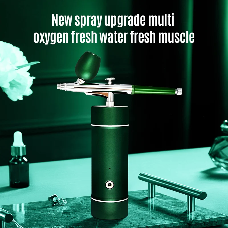 Top Air Compressor Kit Facial Cleanser Airbrush Paint Sprayer Water Oxygen Nano Mist Sprayer Gun Nail Art Tattoo Craft Cake