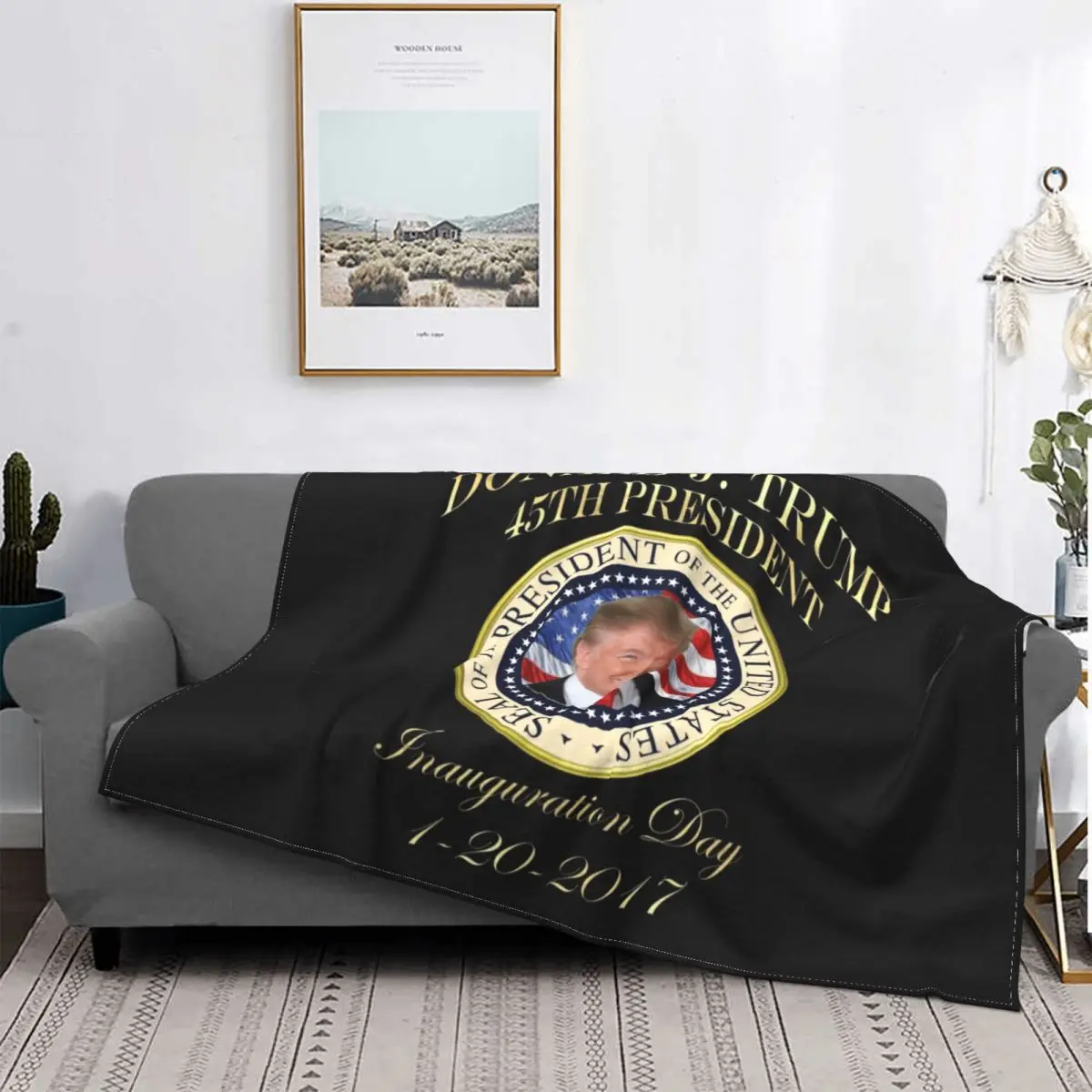 

Cute Donald Trump Blanket 3D Print Soft Flannel Fleece Warm United States Seal Throw Blankets for Home Bedding Couch Bedspreads