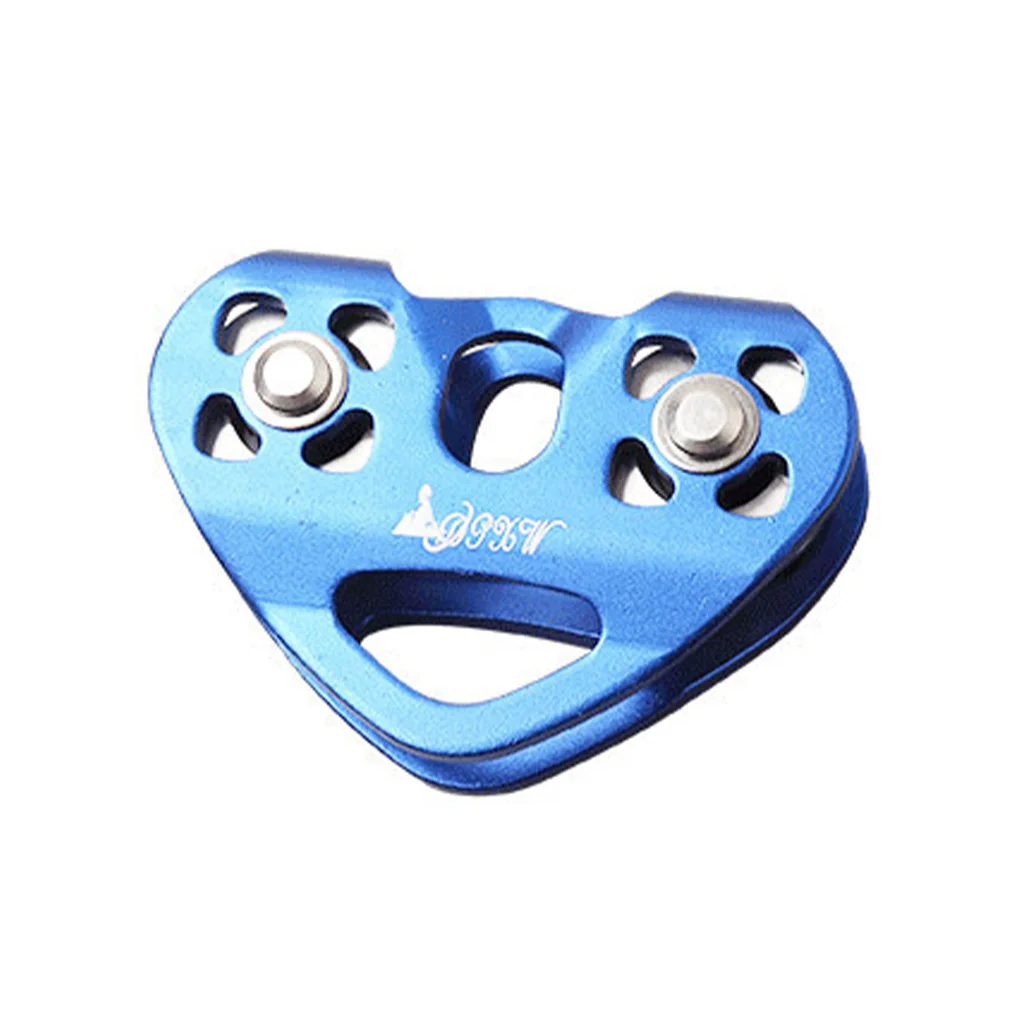 

25KN Dual Pulley Outdoor Climbing Downhill Double Bearing Side Swing