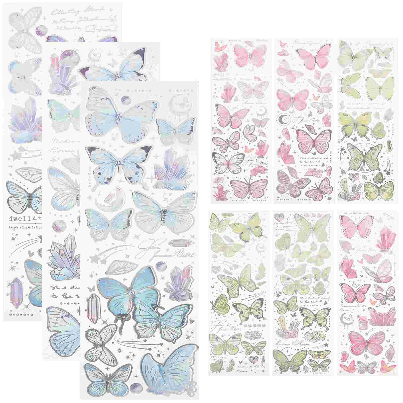 

DIY Stickers Butterfly For Scrapbooking Aesthetic Decals Planner Butterflies Crafts Journaling Supplies Wall