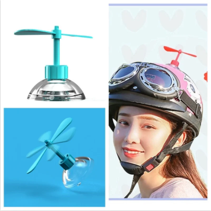 

Helmet Accessories Helmet Sucker Headgear Decoration Accessories Motorcycle Bicycle Sucker Propeller Childlike Bamboo Dragonfly