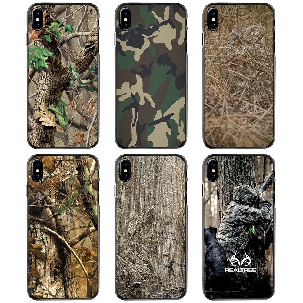 

For Apple iPhone 11 12 13 14 Pro MAX Mini 5 5S SE 6 6S 7 8 Plus 10 X XR XS Realtree Real Tree Camo Hard Phone Shell Case