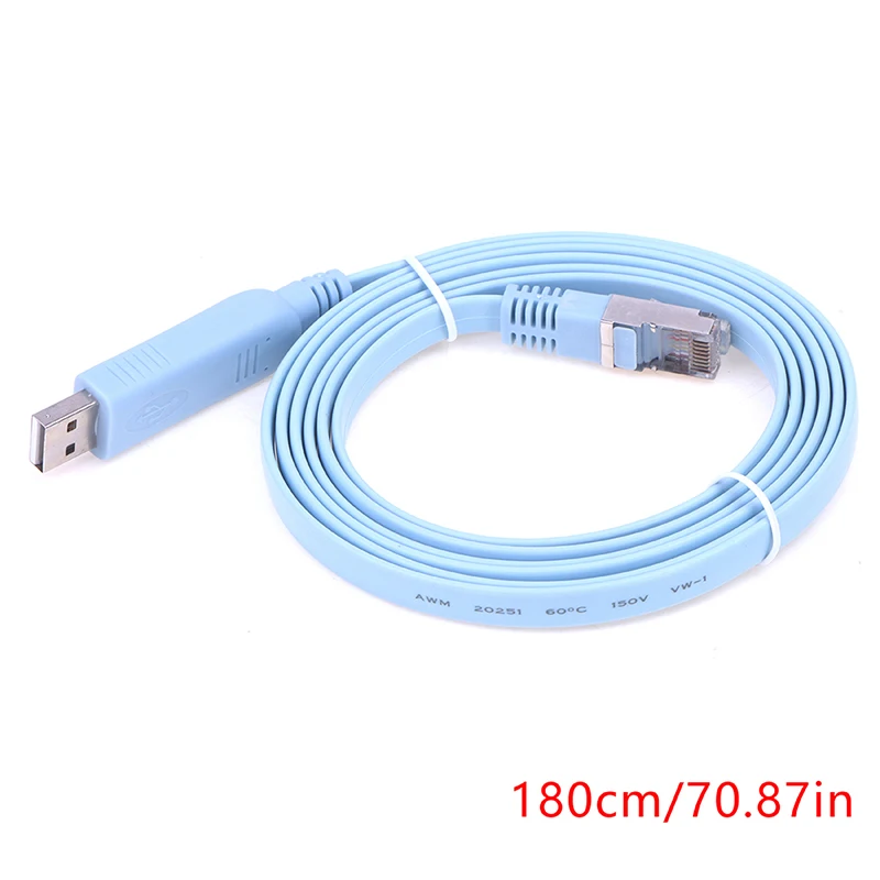 

1.8M USB To RJ45 USB To RS232 To RJ45 CAT Console Adapter Cable Cord For Cisco Routers New