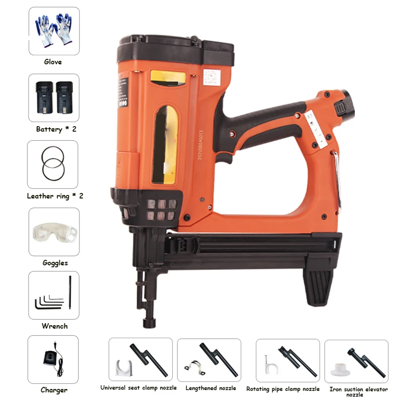 Gas Nail Gun Cement Steel Nail Nail Gun for Woodworking Concrete Door and Window Trough Decorative Fixed Nailer Power Tools