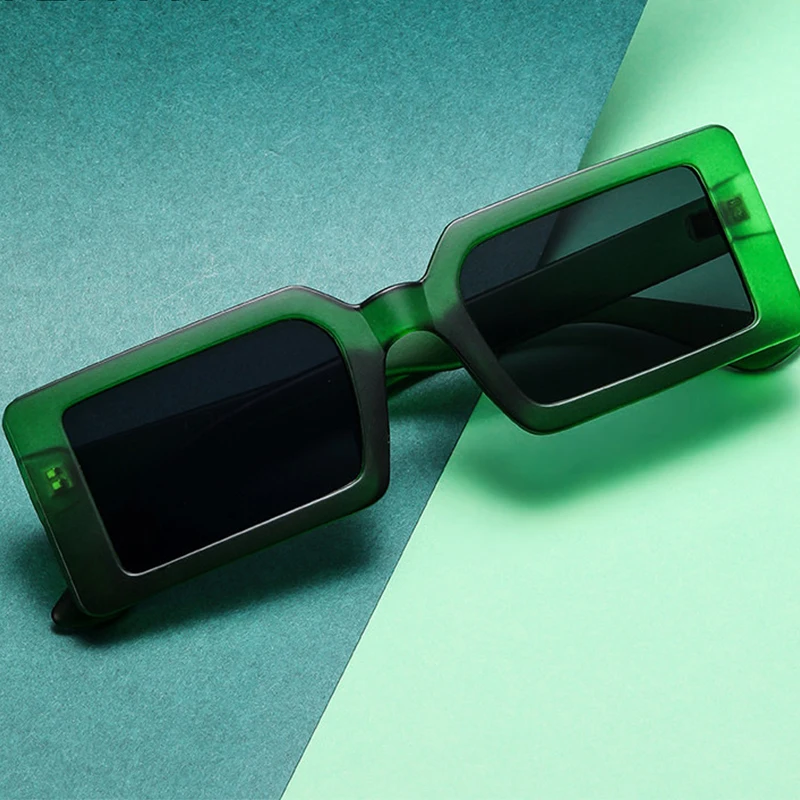 

New 2022 Rectangle Eyewear Fashion Women Luxury Brand Square Sunglasses Ladies Vintage Oversized Sun Glasses UV400 Glasses