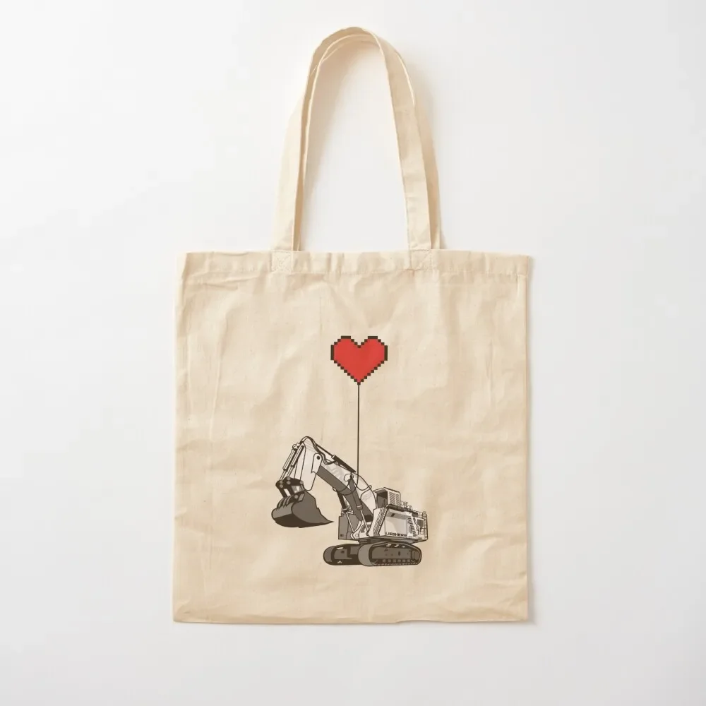 Love Excavator Tote Bag милая сумка-тоут холщовая сумка для покупок холщовые сумки