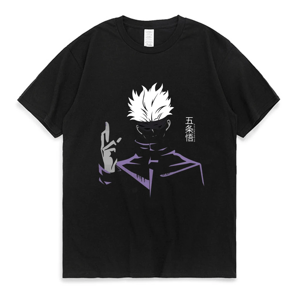 

Jujutsu Kaisen T-shirt for Men Women Gojo Satoru Yuji Itadori Male Harajuku T Shirt Kawaii Anime Print Tshirts Clothing Unisex